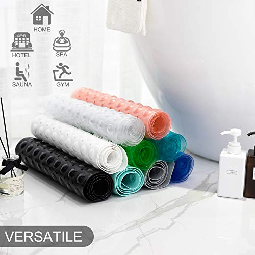 TEESHLY bath mat packaging and size reference