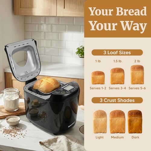 Elite Gourmet black bread machine open lid