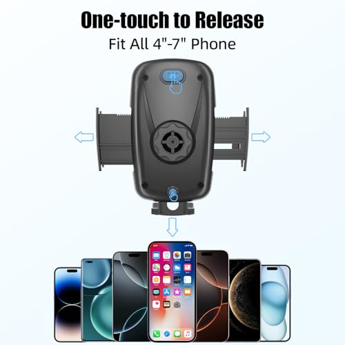 Quick-release button on the Sosirolo phone holder