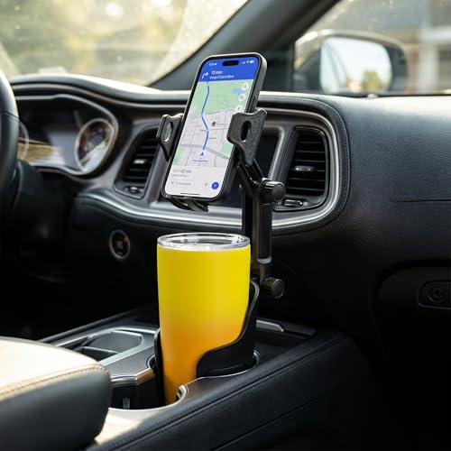 Black car cup holder phone mount from Sosirolo