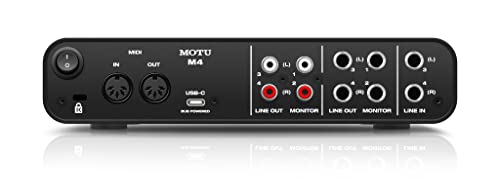 MOTU M4 LCD screen display