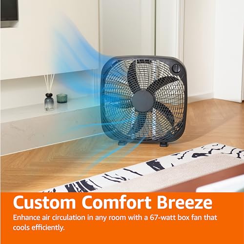 Basics 20-Inch Box Fan base and stability feet