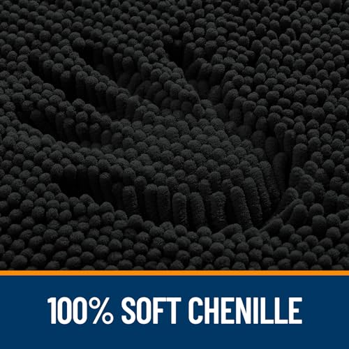 Water absorption test on OLANLY chenille rug