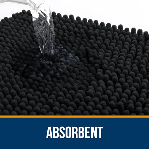 Non-slip TPR rubber backing of OLANLY rug