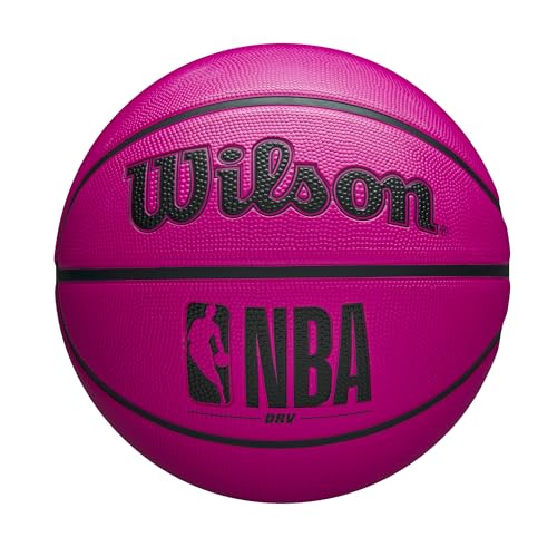 WILSON NBA DRV Outdoor Basketball Pink side view