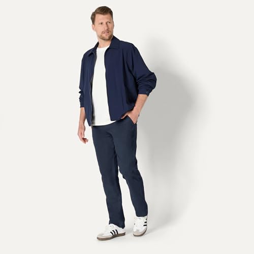 Navy chino pants fabric texture and weave