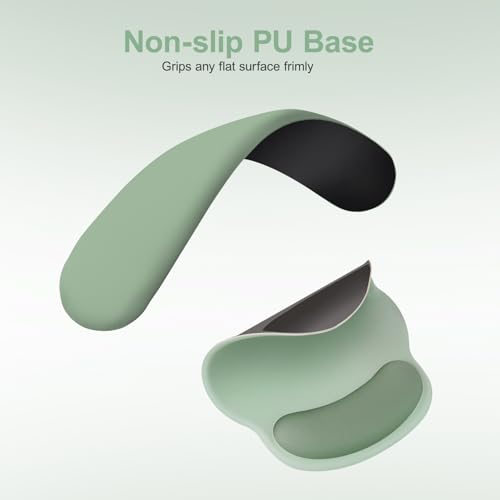 Non-slip silicone base on mouse pad