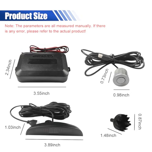 UHANBUT vehicle reversing sensor kit components
