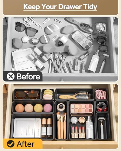KEMETHY vanity organizer used for makeup storage