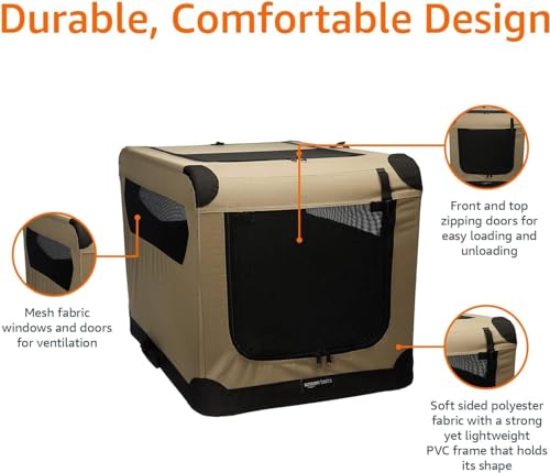 Basics travel kennel folded flat