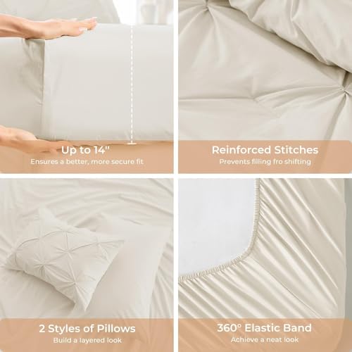 Sasttie bed sheets and pillowcases laid out