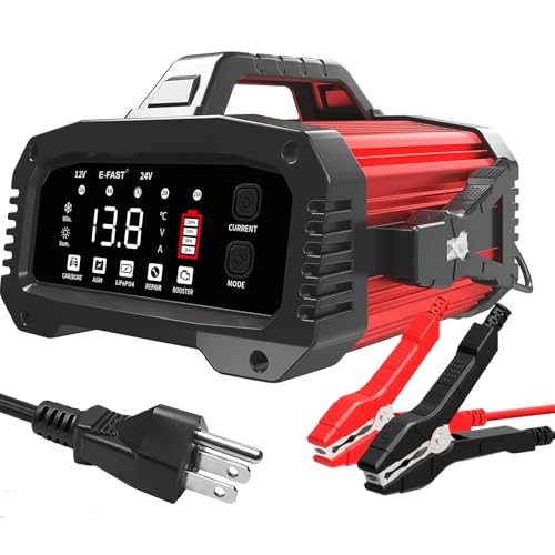 E-FAST TK2500 red battery charger front view