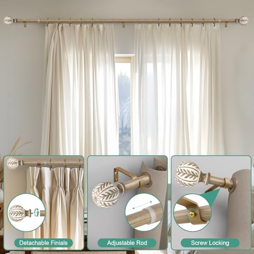 Complete QDWIS curtain rod set packaging