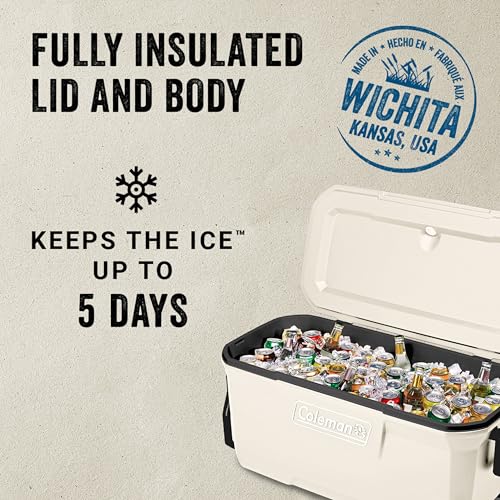 Coleman 100-Quart cooler wheels and base