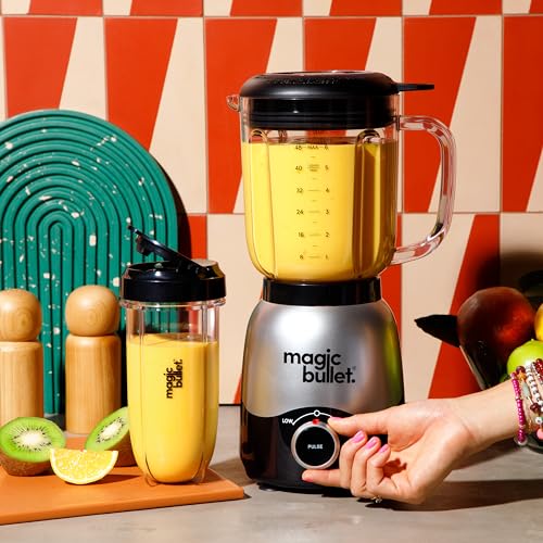Magic Bullet Combo Blender preparing a smoothie