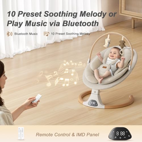 Monamii baby swing remote control and settings