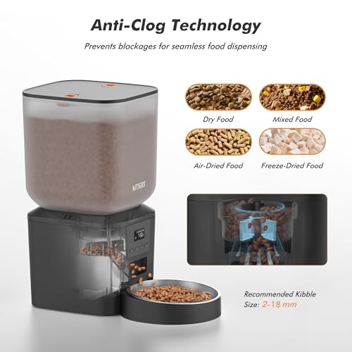 Nityers pet feeder food hopper and lid