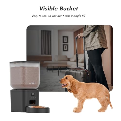 Nityers 8L Automatic Dog Feeder top down view