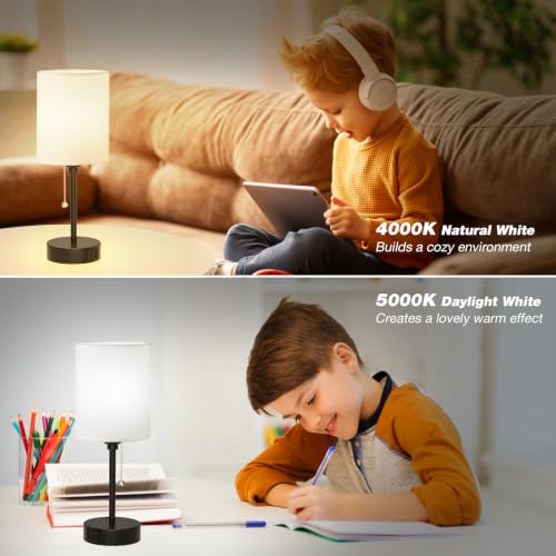 Lamp set to warm white light