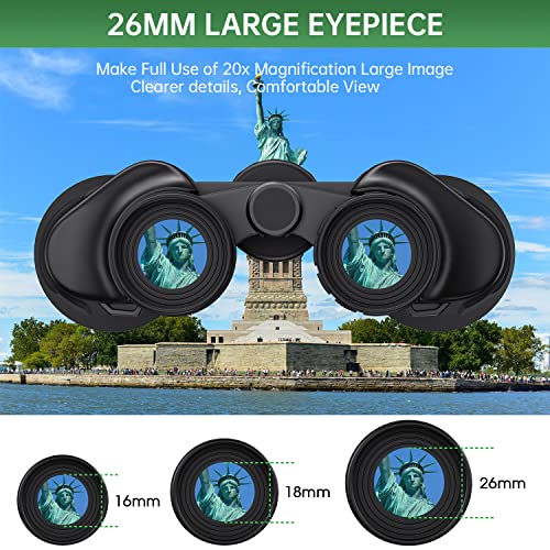 View through high powered eyepieces
