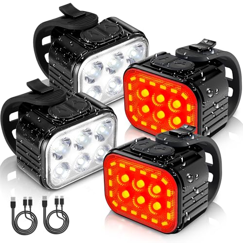 WORKPRO 2PCS Bike Light Set front and rear