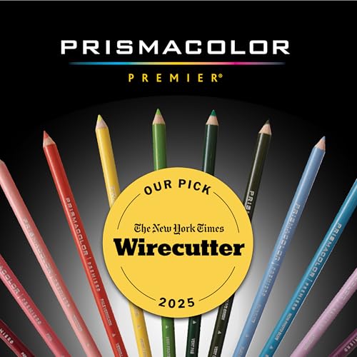 Prismacolor Premier colored pencils arranged in a circle