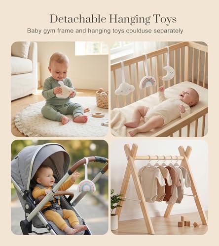 Mallify Wooden Baby Gym foldable design