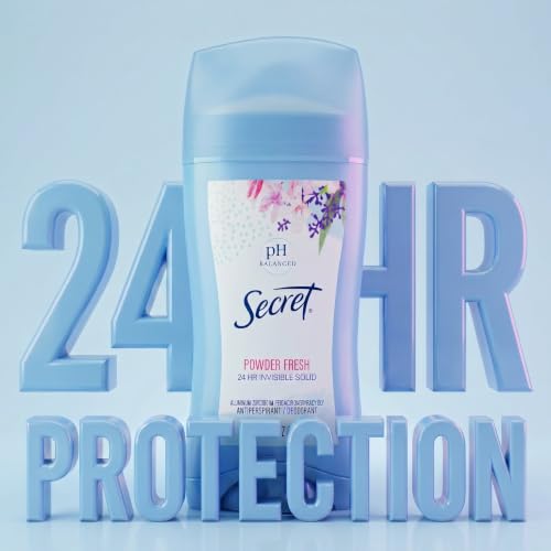Back view of Secret antiperspirant twin pack