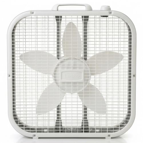 TrioBliss 20-Inch Classic Box Fan front view
