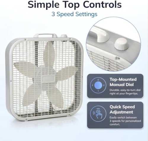 TrioBliss fan showing integrated carry handle