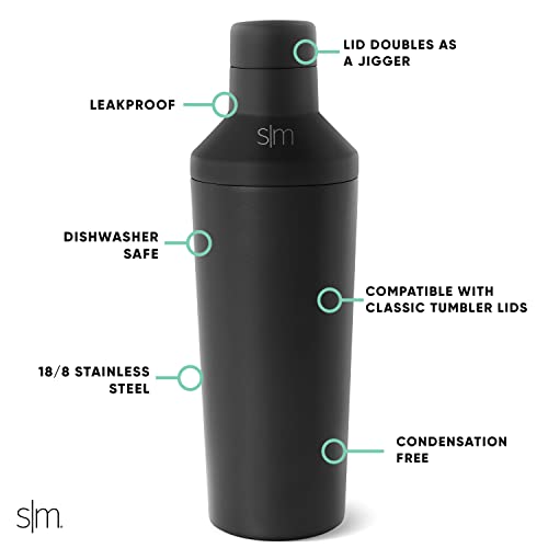 View of the shaker with integrated jigger lid