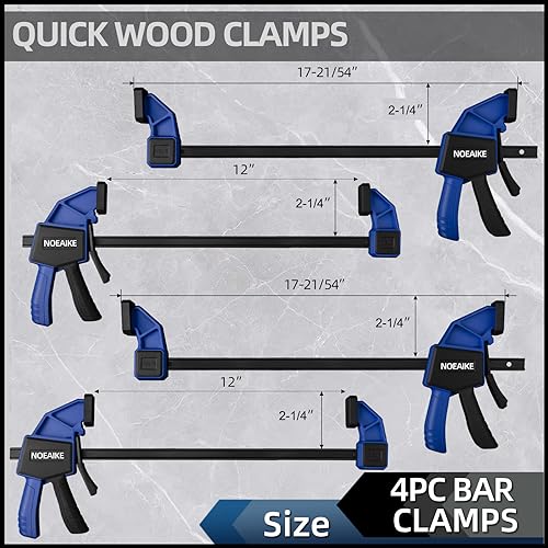Ergonomic handle on NOEAIKE wood clamp