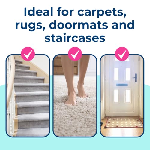 Scrubbing carpet with the bristle applicator