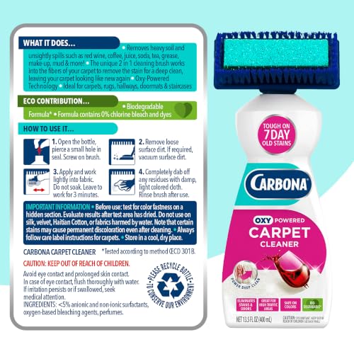 Clean carpet surface after Carbona treatment