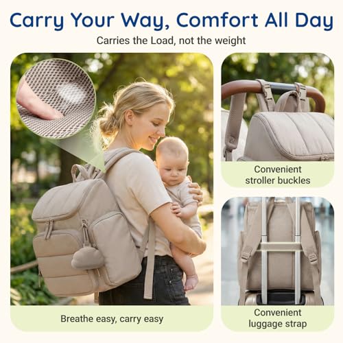 Diaper bag with wide-open main compartment