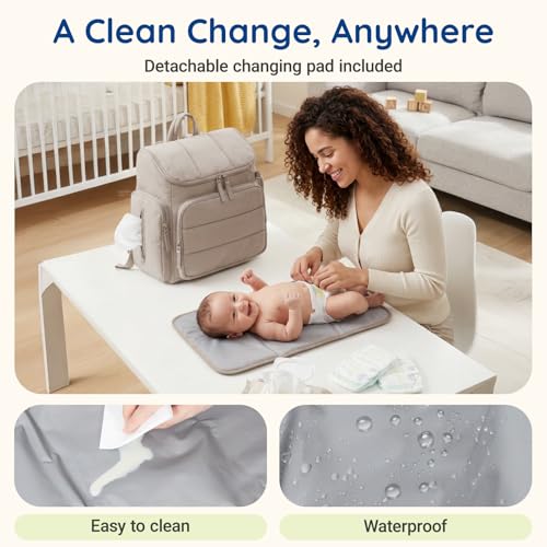 Diaper bag with stroller attachment straps