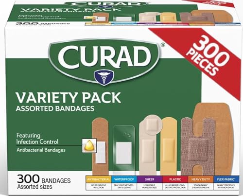 Curad Assorted Bandages 300 Count box