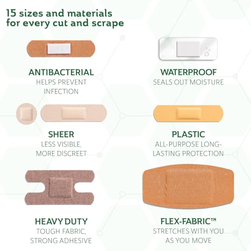 Curad variety pack bandage styles