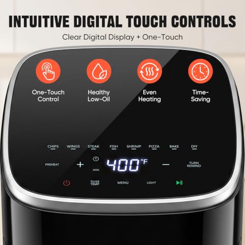 OLIXIS air fryer interior light view