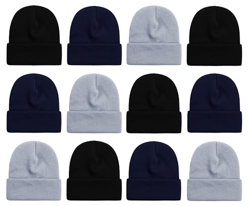 Winterlace 12 pack winter beanie hats