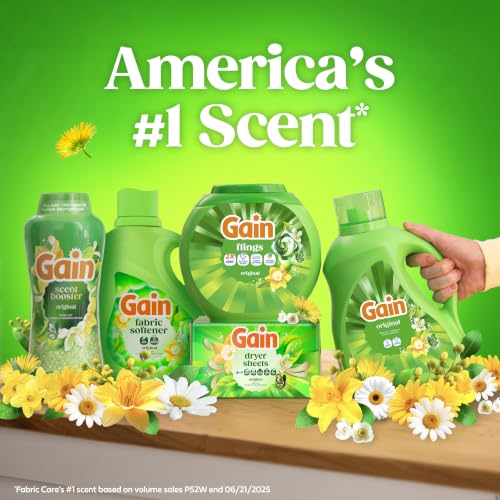 Gain dryer sheets original scent branding