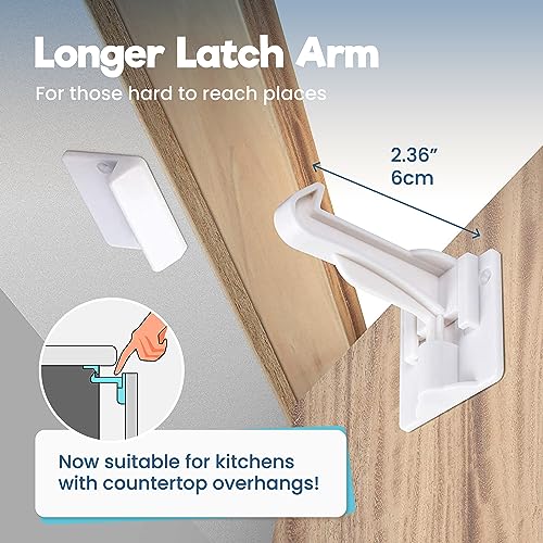 Adhesive backing on baby proofing lock