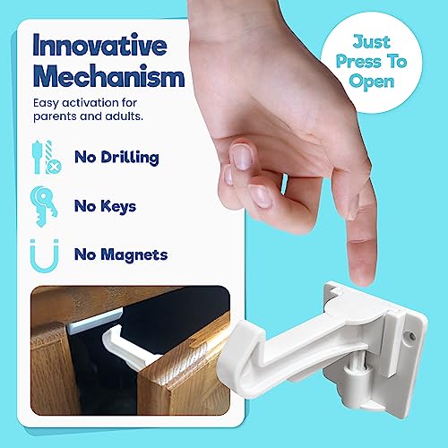 Spring-loaded cabinet latch functionality