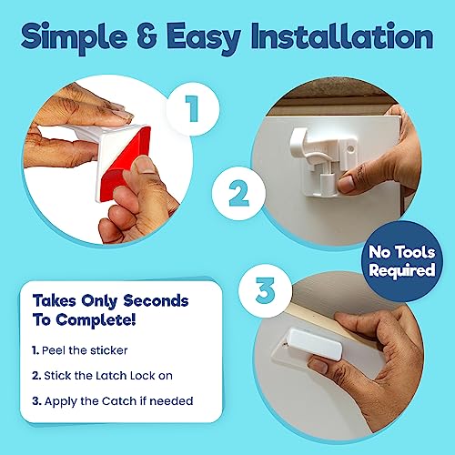 10 pack of safety latches for drawers