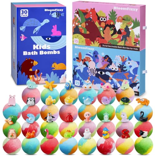 BloomFizzy 30 pack bath bomb set boxes