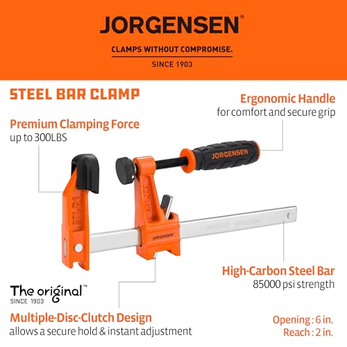 Four Jorgensen light-duty clamps