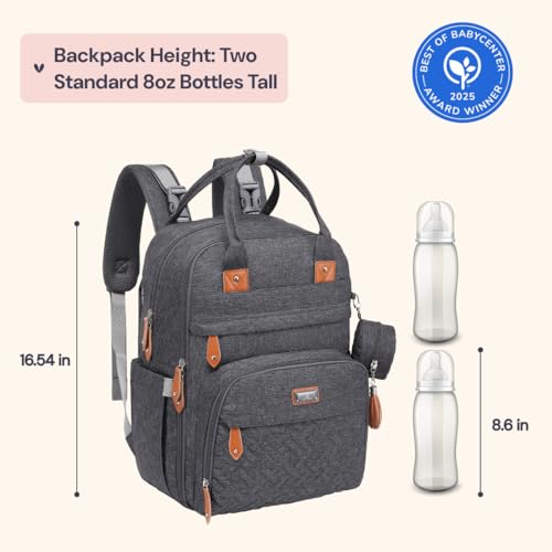 BabbleRoo diaper bag interior storage compartments