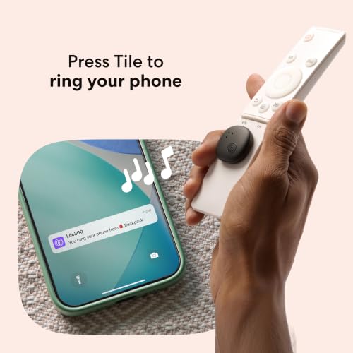 Life360 Tile Sticker on a remote control