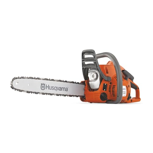 Husqvarna 120 Mark III 14-inch chainsaw side profile