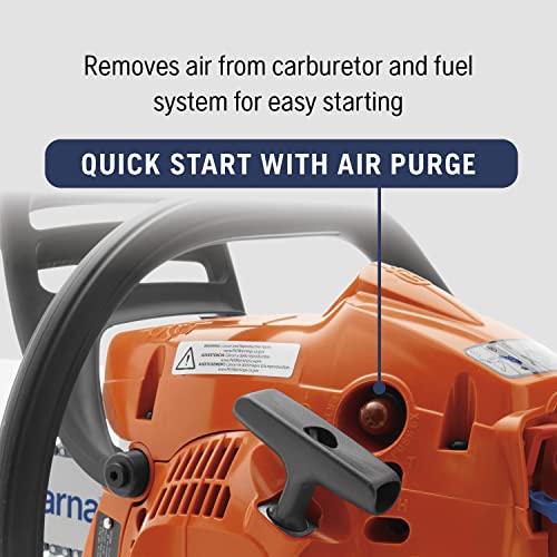 Husqvarna 120 Mark III fuel cap and controls